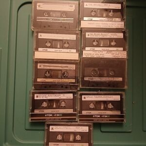 Lot of 9 TDK SA90 Blank Used Cassette Tapes